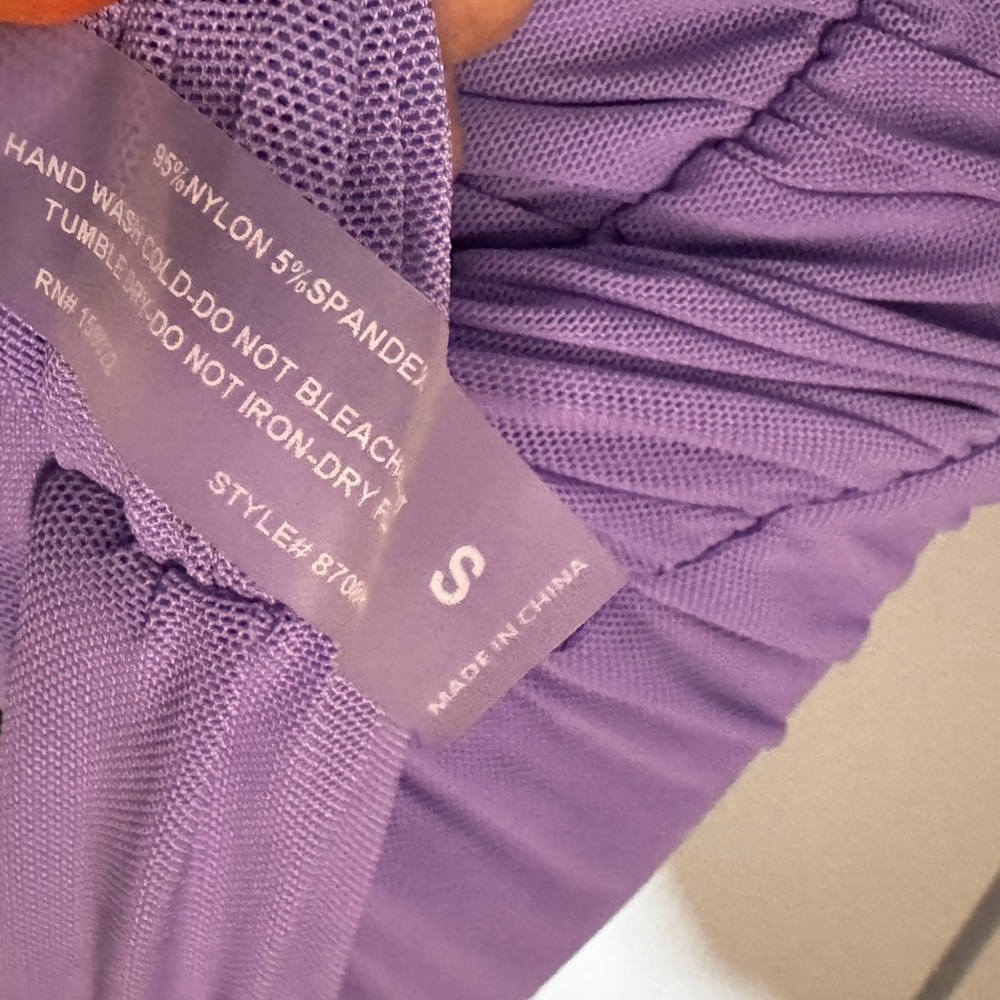 DNA Purple Ruched Dress - Picture 4 of 4